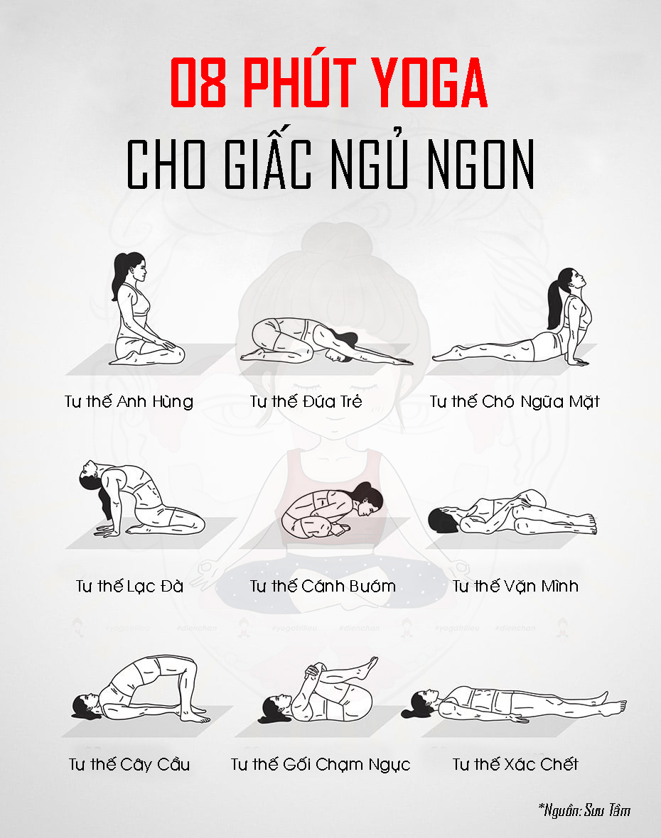 Diện Chẩn & Yoga Trị Liệu - 8 phút Yoga cho giấc ngủ ngon.